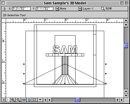 front view of roof resting on the floor