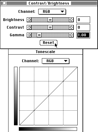 gamma
reset to normal