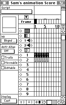 background cells after Inbetween Linear