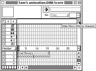 the 'Show/Hide Effects Channels' button